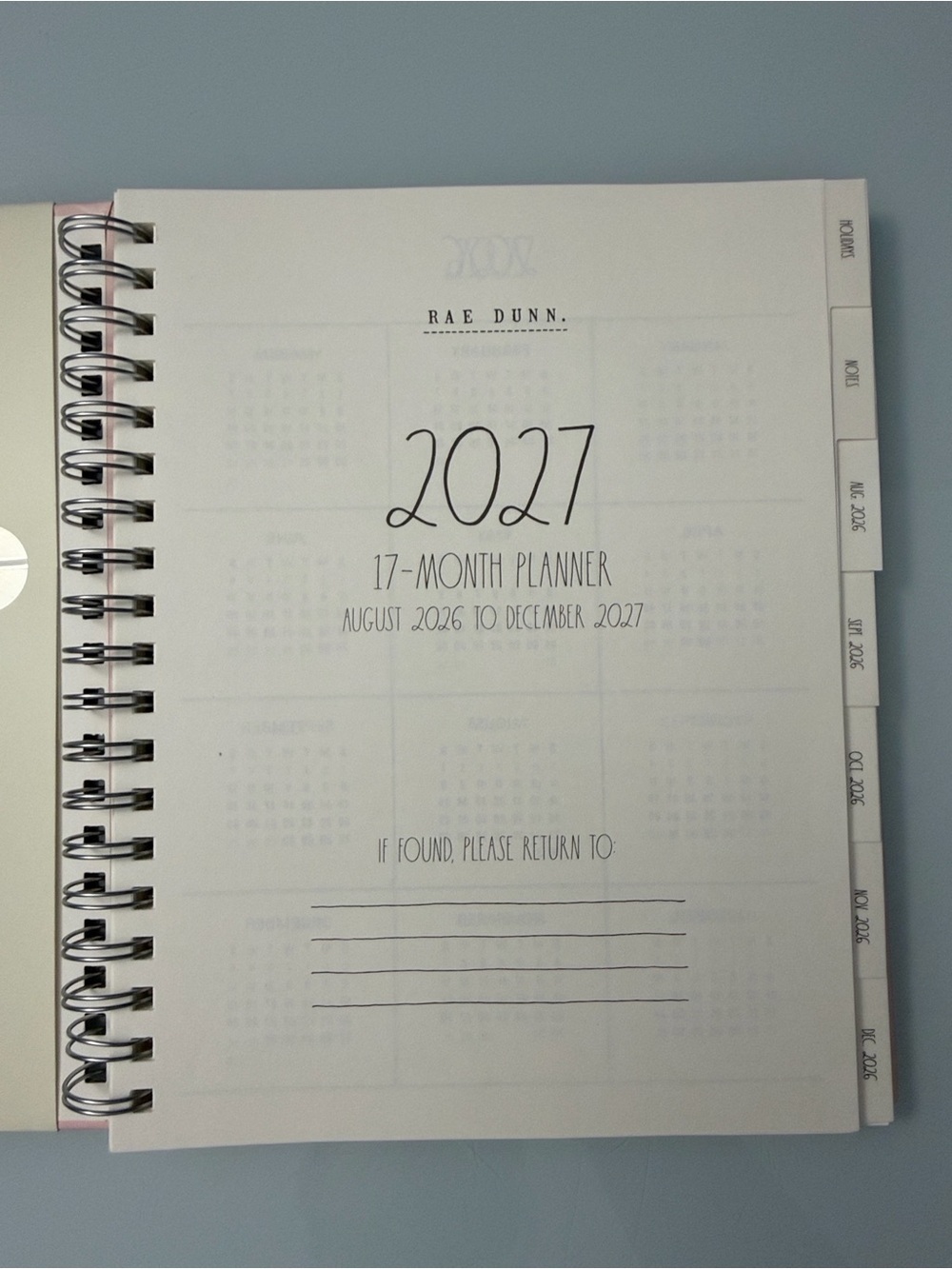 NWT Rae Dunn 18-Month Planner - Picture 2 of 7
